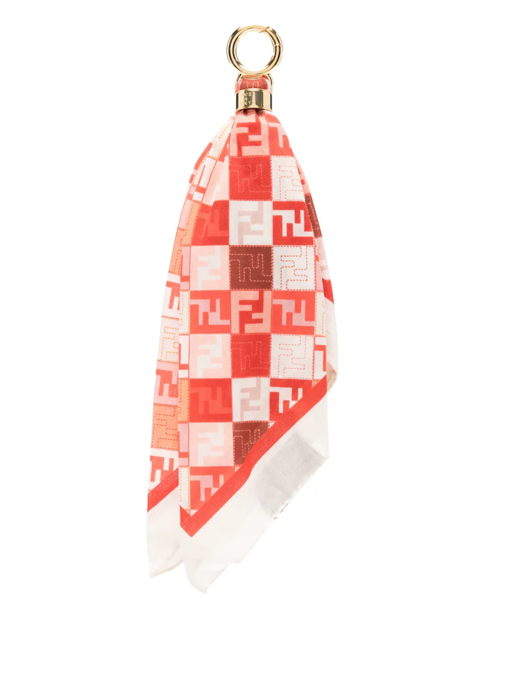 FENDI FF-motif keyring - Rosso