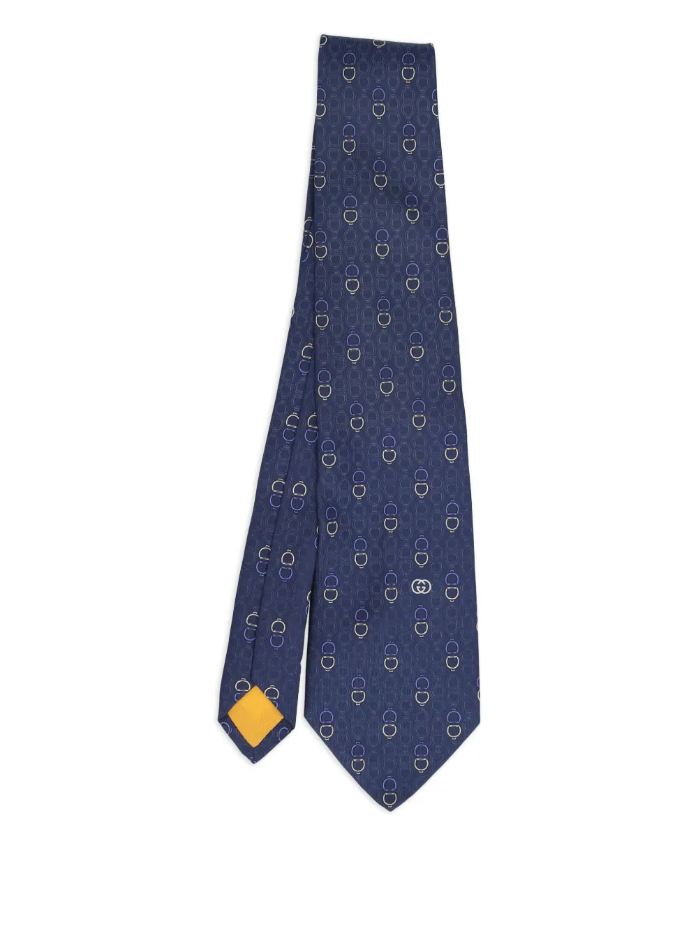Gucci Pre-Owned Horsebit-motif tie - Blu