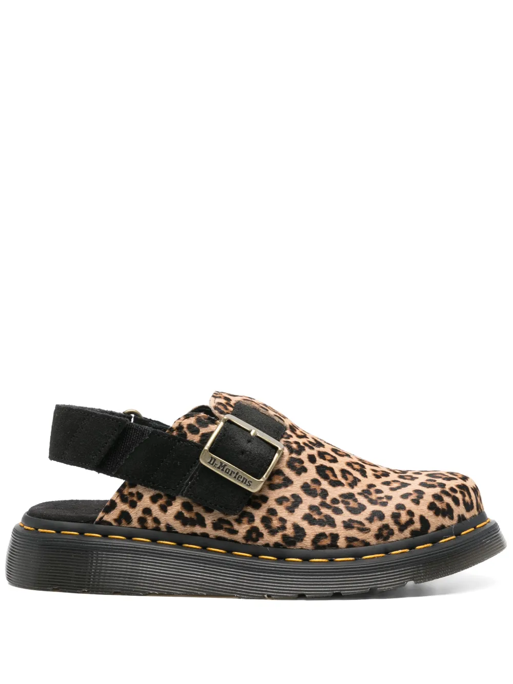 Dr. Martens Jorge II Leopard mules - Marrone