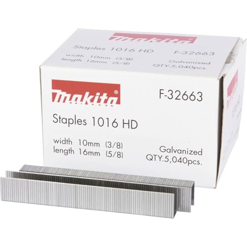Makita F-32663 - Graffette Per Cucitrice, 5040 Pezzi, Dimensioni: 16 Mm X 10 Mm