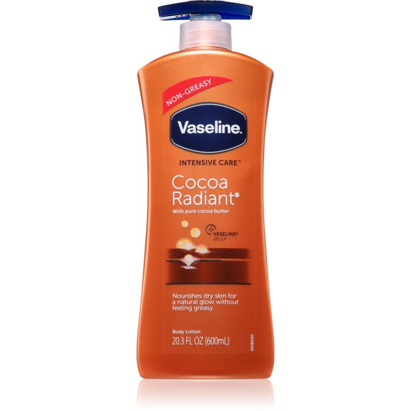 Vaseline Cocoa Radiant Body Lotion Latte Corpo Per Pelli Secche 600 Ml