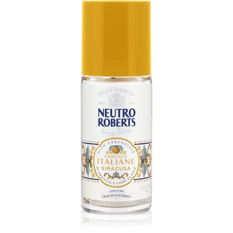 Neutro Roberts Italiane Siracusa Deodorante Roll-On Con Effetto 48 Ore 50 Ml