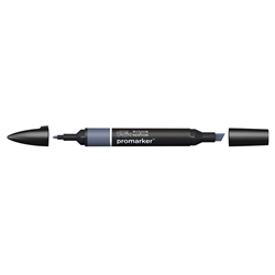 Pennarelli doppia punta Winsor&Newton storm cloud BG05