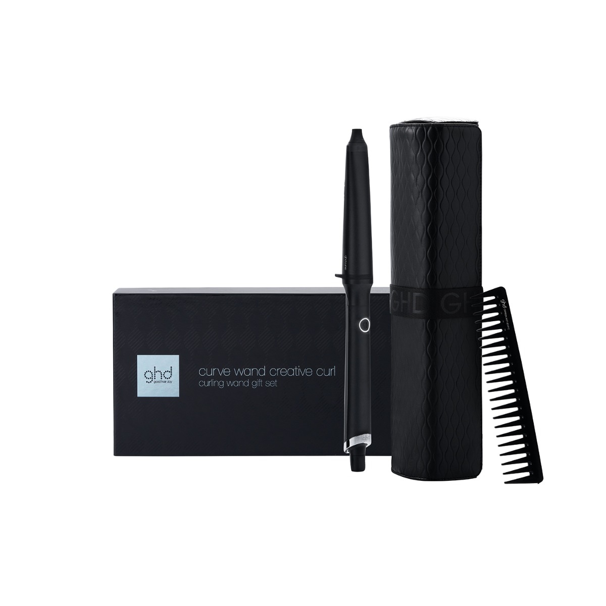 ghd Creative Curl Wand Gift Set Arricciacapelli + Detangling Comb 2 pz GHD