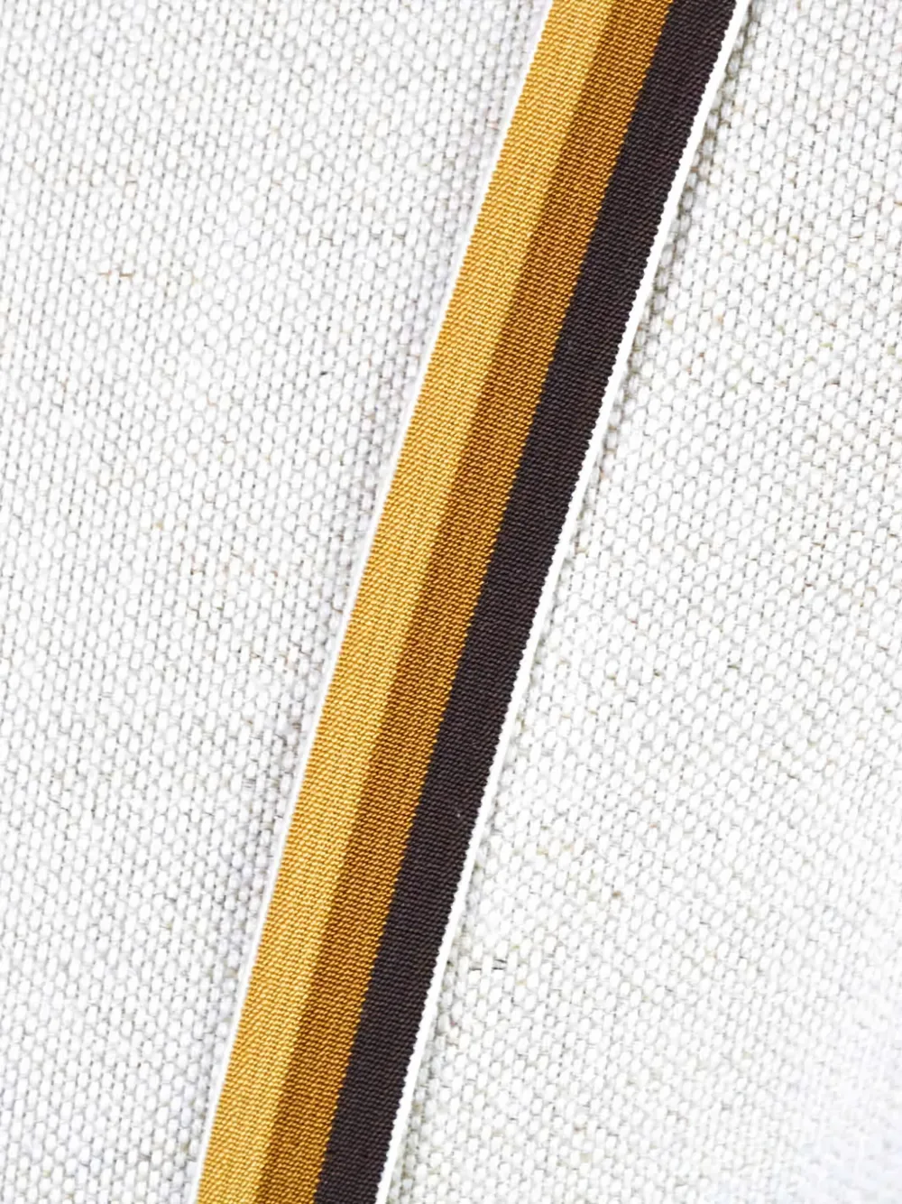 Vintage 1970s striped suspenders - Marrone