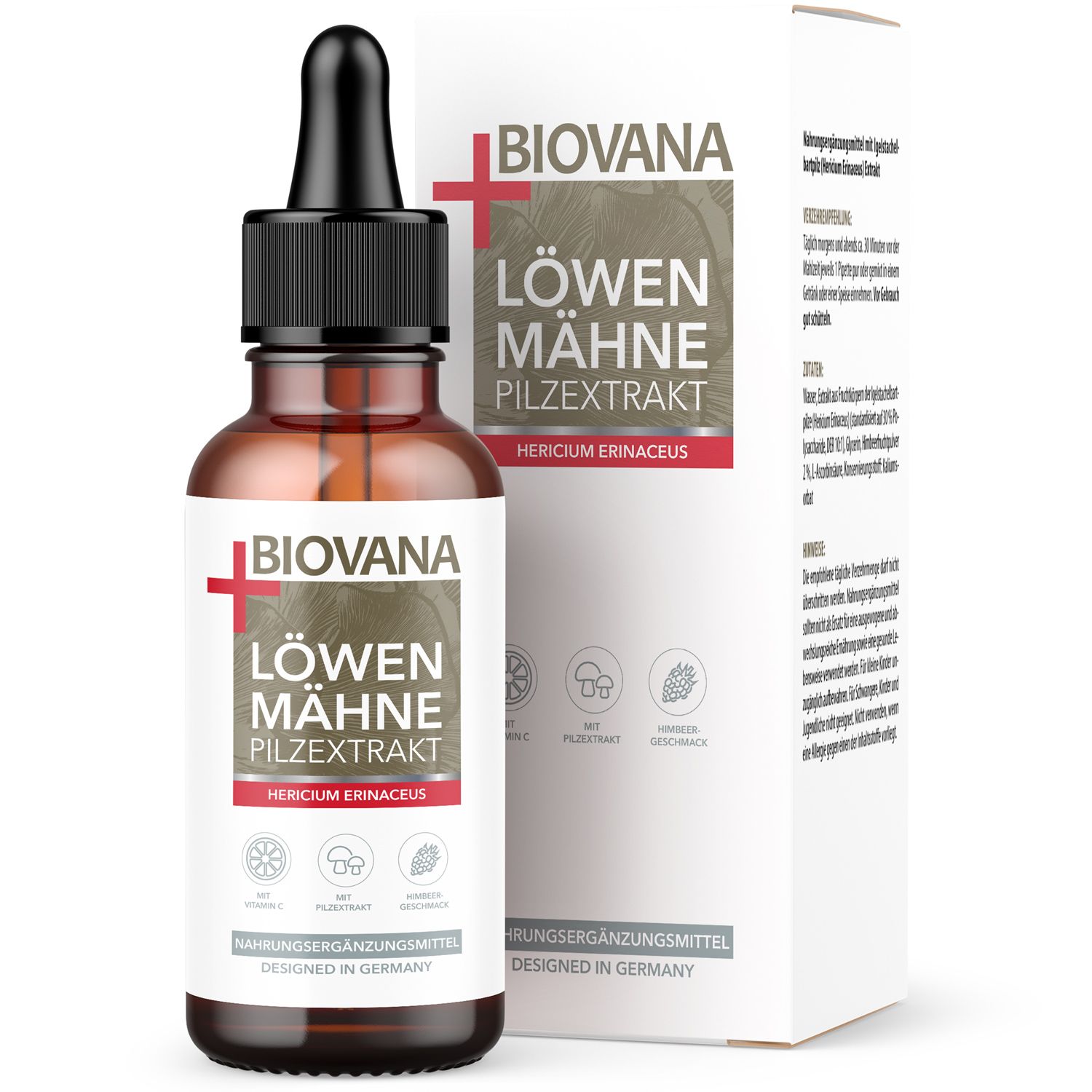 Löwenmähne Pilz Extrakt - Lion's Mane 50 ml Gocce