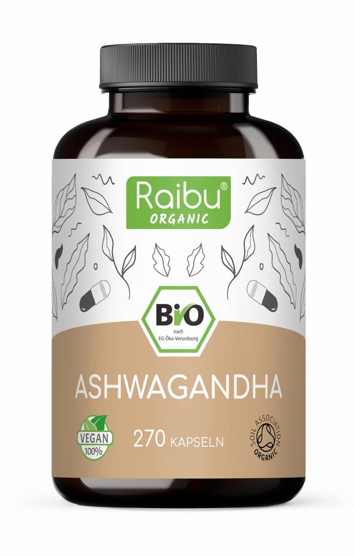 RAIBU Ashwagandha Capsule Bio Alto Dosaggio 270 pz