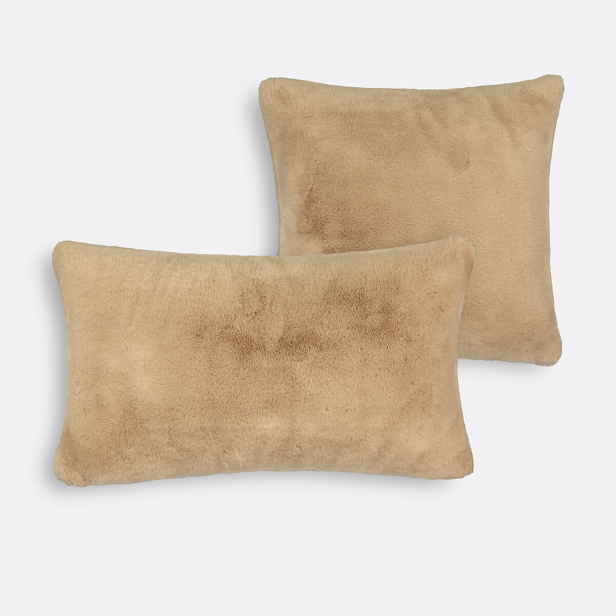 La Redoute Interieurs Fodera Per Cuscino Morbida, Colton Beige Taglie 50 x 30 cm