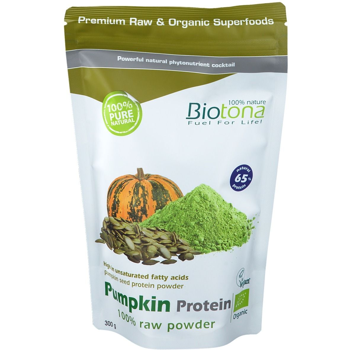 Biotona Pumpkin Protein Raw Powder Bio 300 g Polvere