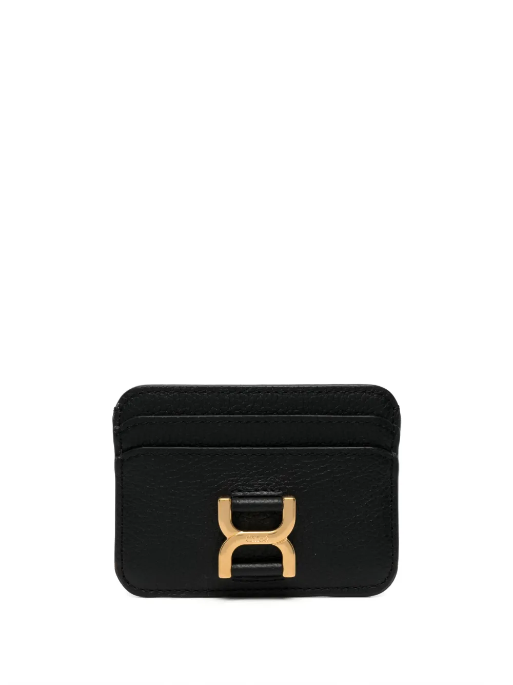 Chloé Portacarte Marcie in pelle - Nero