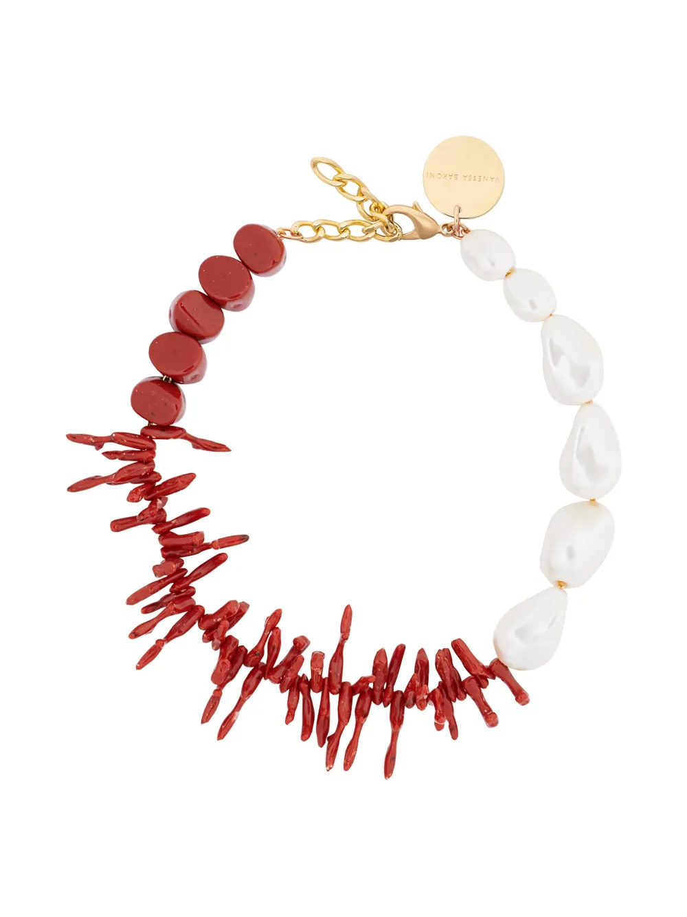 Vanessa Baroni Coral Pearl bracelet - Oro