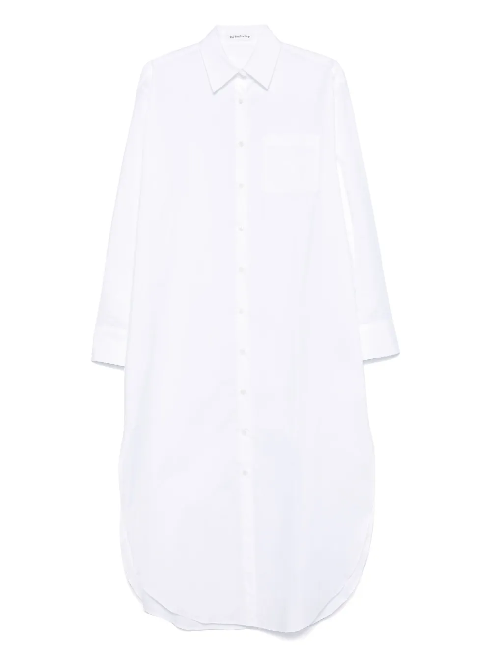 The Frankie Shop Helena shirt midi dress - Bianco