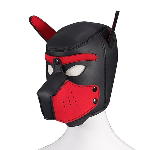 maschera divertente copricapo per cani addestramento per adulti forniture sessuali giochi di ruolo maschera da ballo discoteca vestire giochi oggetti 