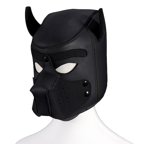 maschera divertente copricapo per cani addestramento per adulti forniture sessuali giochi di ruolo maschera da ballo discoteca vestire giochi oggetti 