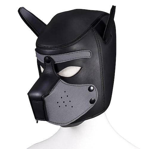 maschera divertente copricapo per cani addestramento per adulti forniture sessuali giochi di ruolo maschera da ballo discoteca vestire giochi oggetti 