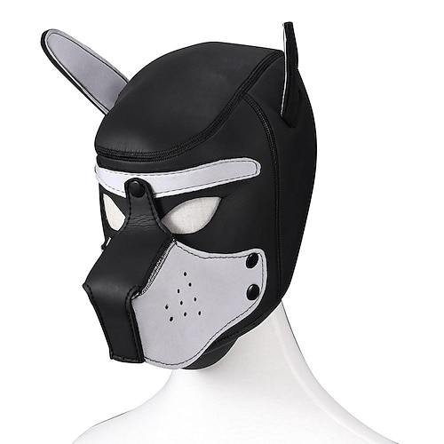 maschera divertente copricapo per cani addestramento per adulti forniture sessuali giochi di ruolo maschera da ballo discoteca vestire giochi oggetti 