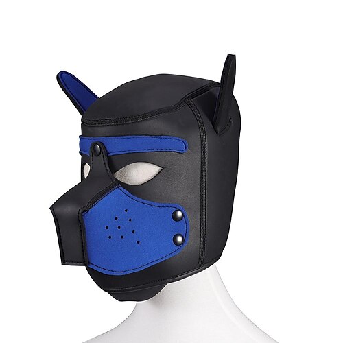 maschera divertente copricapo per cani addestramento per adulti forniture sessuali giochi di ruolo maschera da ballo discoteca vestire giochi oggetti 
