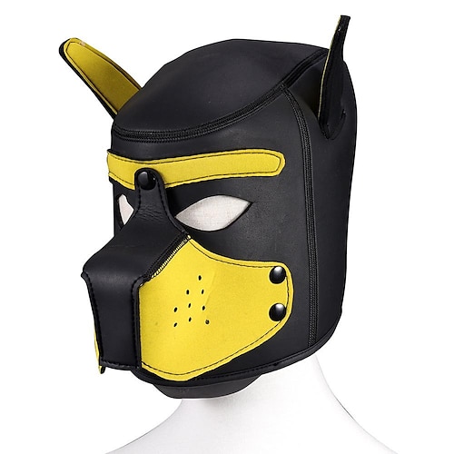 maschera divertente copricapo per cani addestramento per adulti forniture sessuali giochi di ruolo maschera da ballo discoteca vestire giochi oggetti 