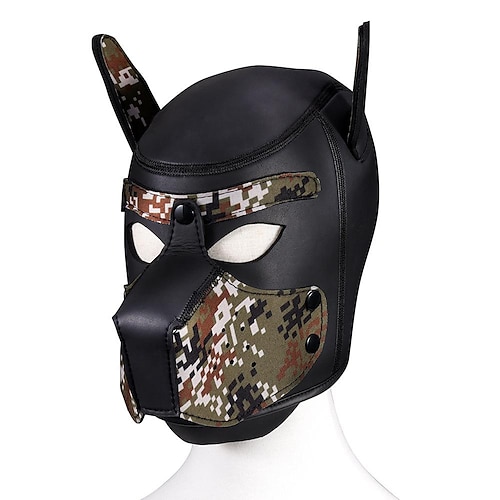 maschera divertente copricapo per cani addestramento per adulti forniture sessuali giochi di ruolo maschera da ballo discoteca vestire giochi oggetti 