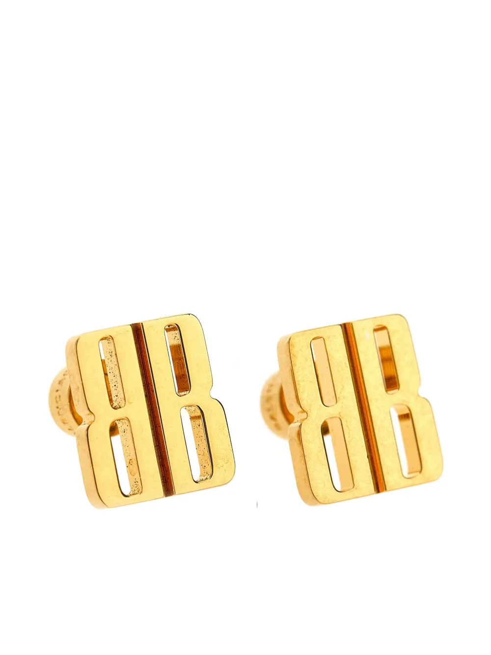 Balenciaga logo-lettering earrings - Oro