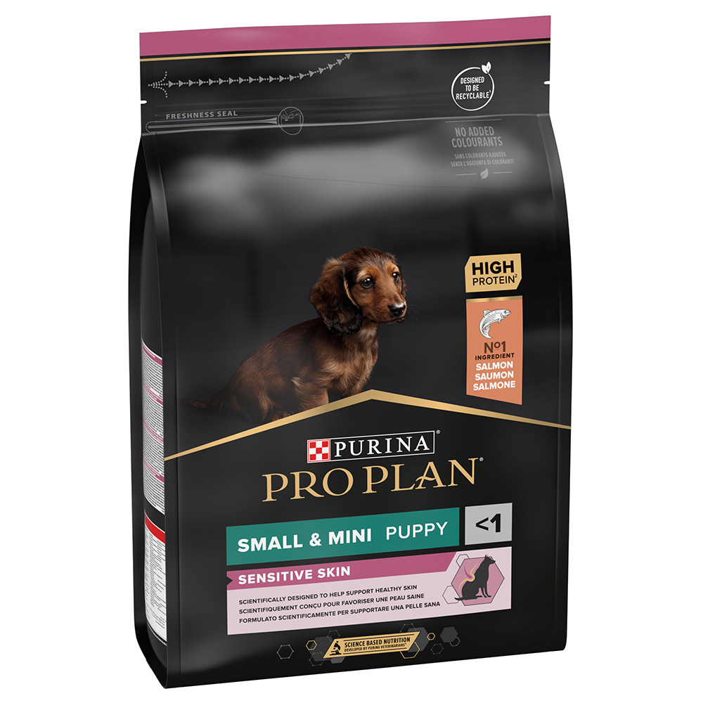 PURINA PRO PLAN Small & Mini Puppy Sensitive Skin Crocchette per cane - 3 kg
