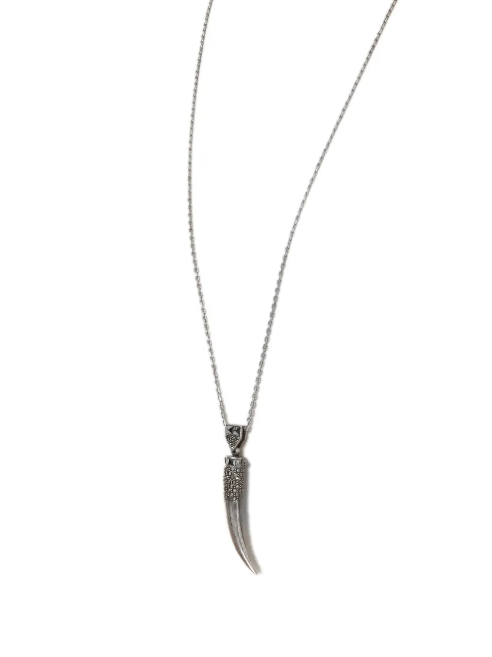 Jean Paul Gaultier Pre-Owned horn-shaped necklace - Argento