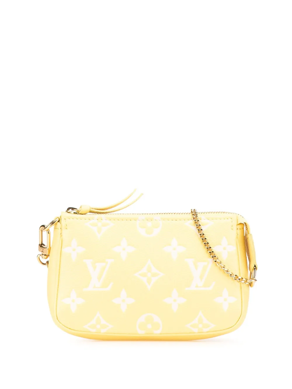 Louis Vuitton Pre-Owned 2021-2025 Bicolor Monogram Empreinte Mini Pochette Accessoires handbag - Giallo