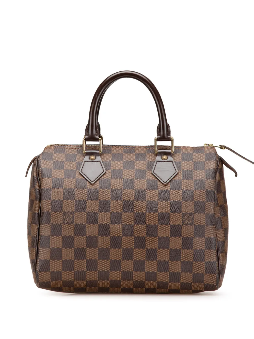 Louis Vuitton Pre-Owned 2009 Damier Ebene Speedy 25 boston bag - Marrone
