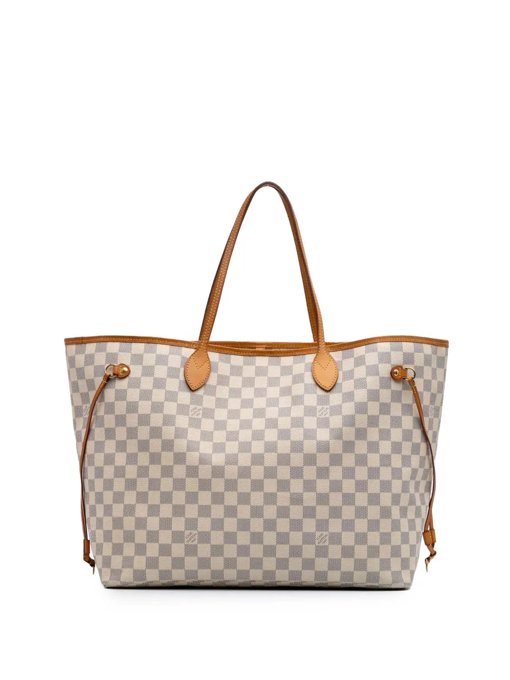 Louis Vuitton Pre-Owned 2015 Damier Azur Neverfull GM tote bag - Bianco