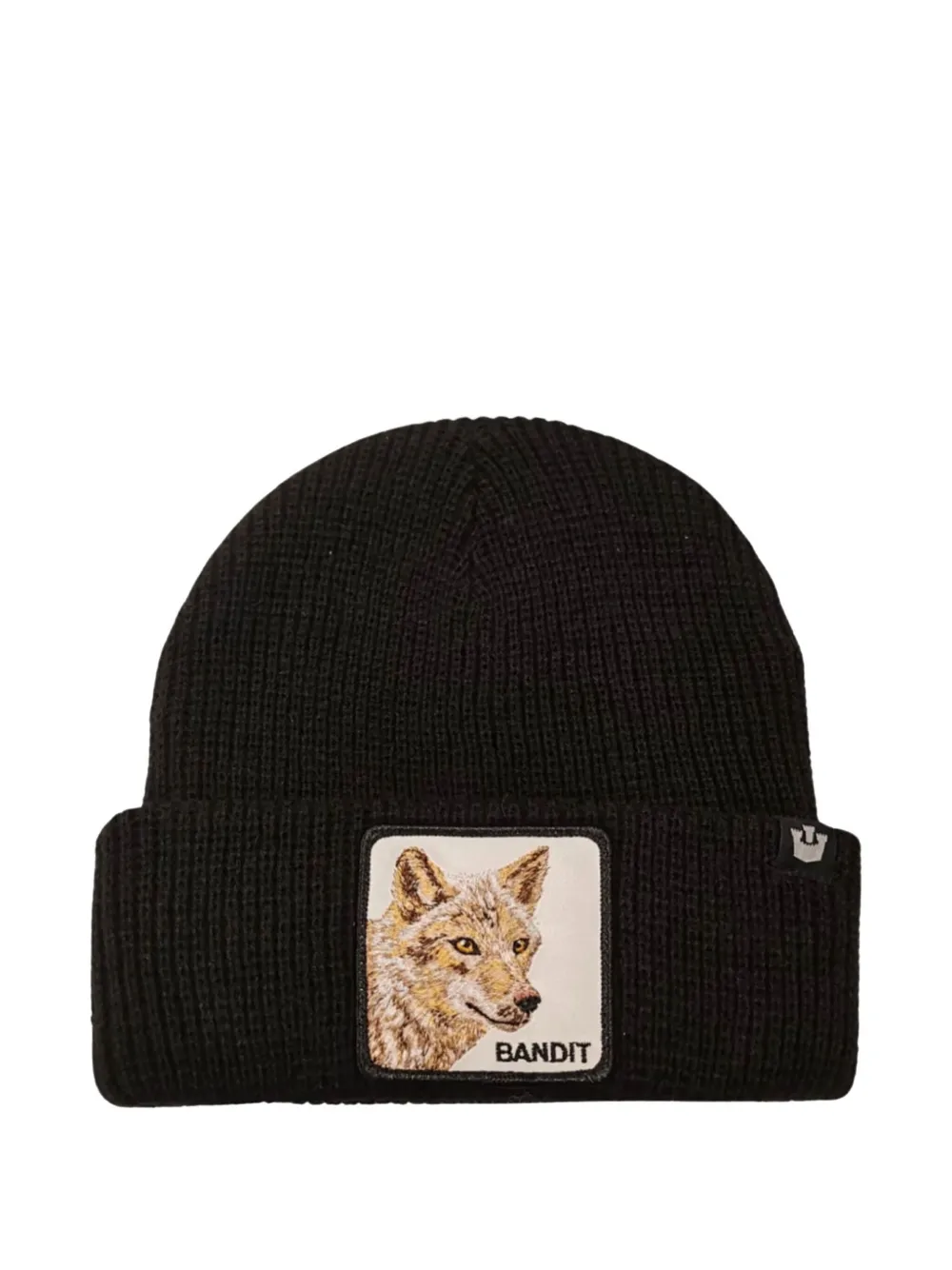 GOORIN BROS Wolf embroidered beanie - Nero