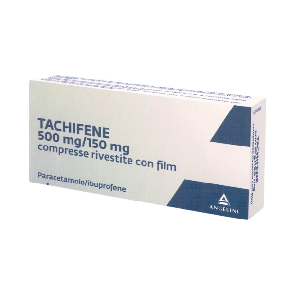 Tachifene 500mg + 150mg Paracetamolo + Ibuprofene Antipiretico E Analgesico 16 Compresse