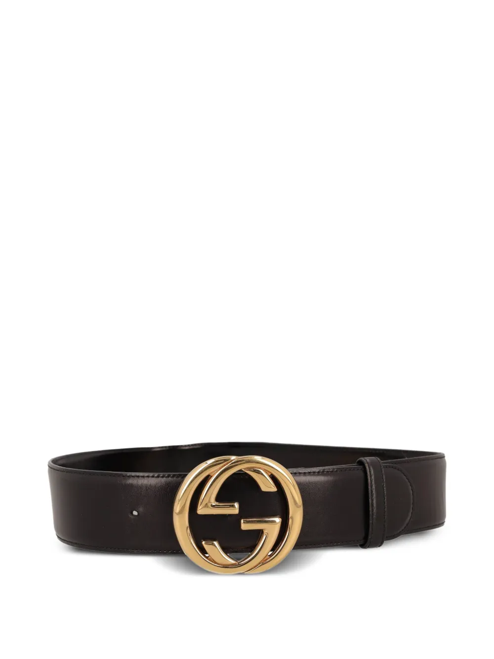 Gucci Pre-Owned double G leather belt - Nero