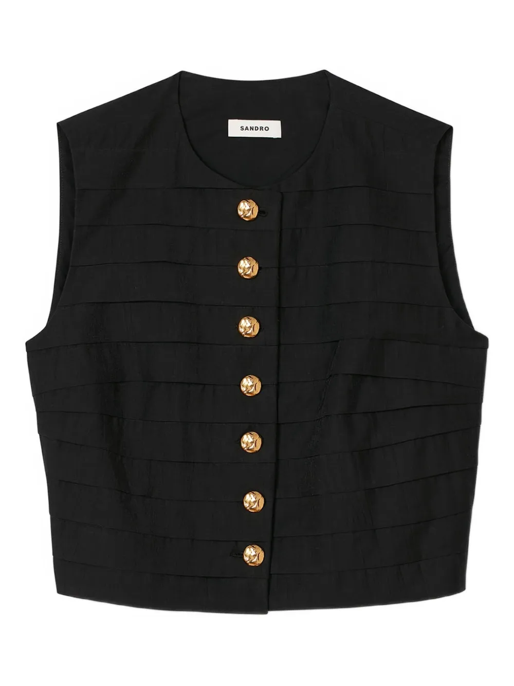 SANDRO Eilat cropped top - Nero
