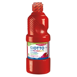 Tempera pronta Giotto Extra Quality in flacone 500 ml rosso vermiglio
