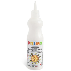 Tempera brillante Primo in bottiglia con becuccio 50 ml bianco 2001BR