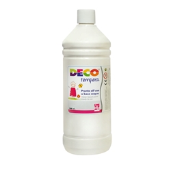 Tempera Deco Deco in flacone da 500 ml bianco PF550/01