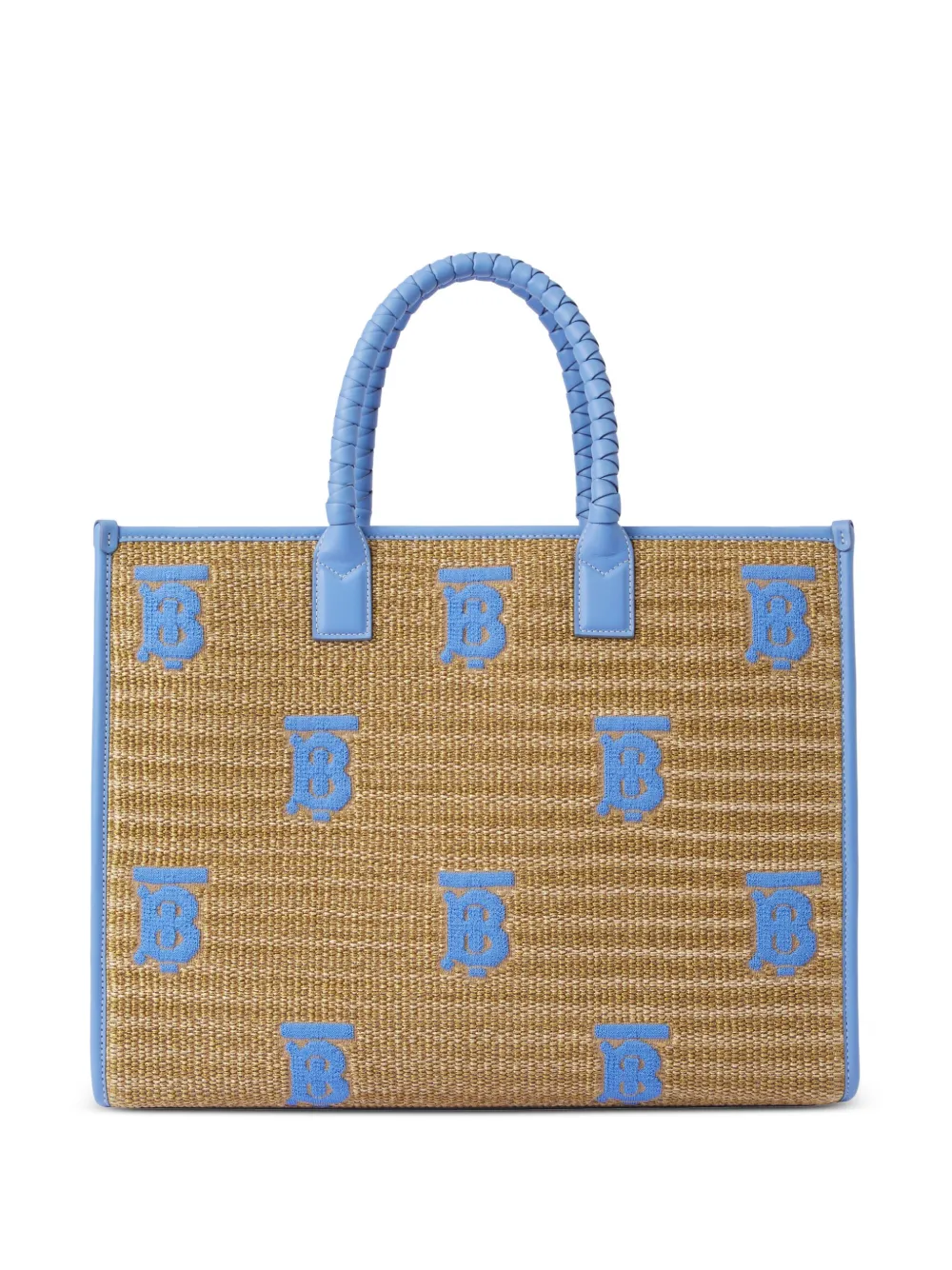 Burberry Borsa tote Freya media - Toni neutri