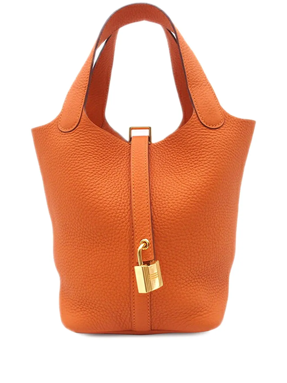 Hermès Pre-Owned 2022 Clemence Picotin Lock 18 handbag - Arancione