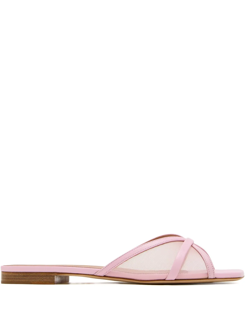 Malone Souliers mesh panel cross-strap sandals - Rosa