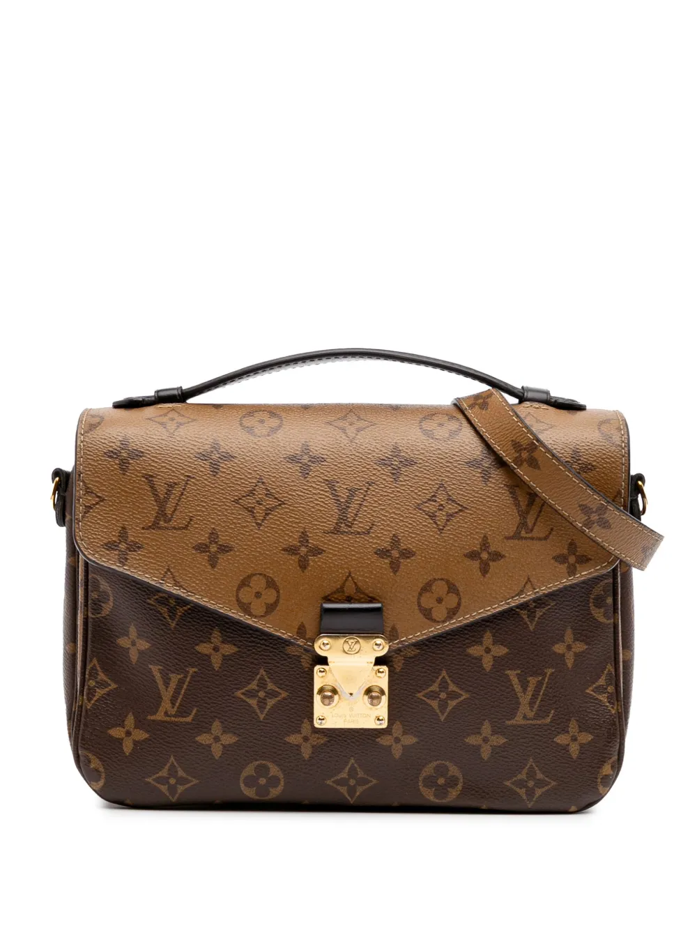 Louis Vuitton Pre-Owned 2021-2024 Monogram Reverse Pochette Metis satchel - Marrone