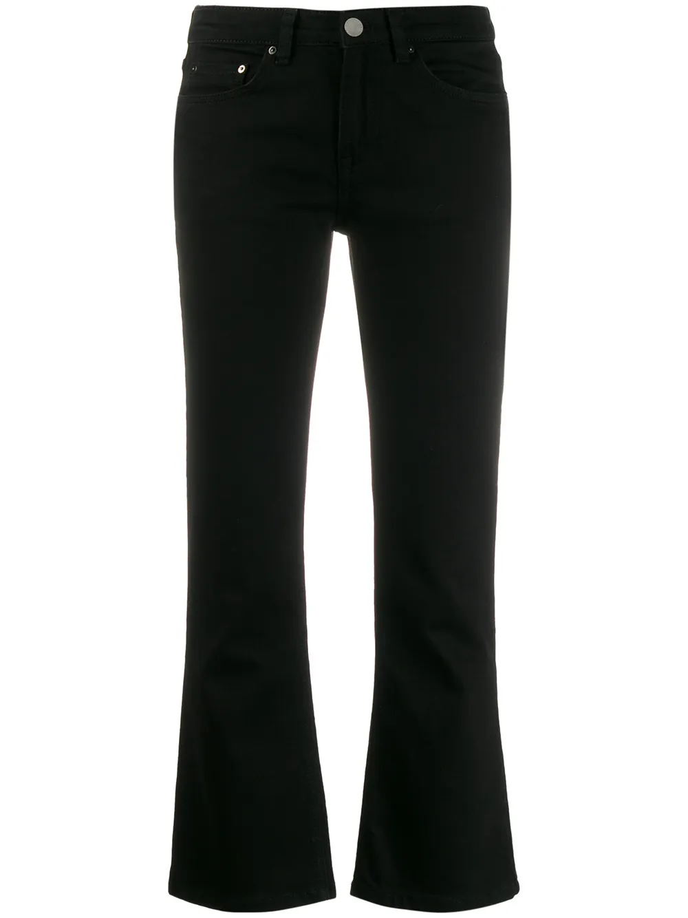 Victoria Victoria Beckham Pantaloni crop svasati - Nero