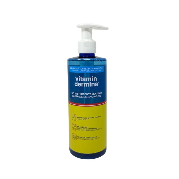 Vitamindermina - Detergente Lenitivo In Gel Per La Detersione Quotidiana 500 Ml