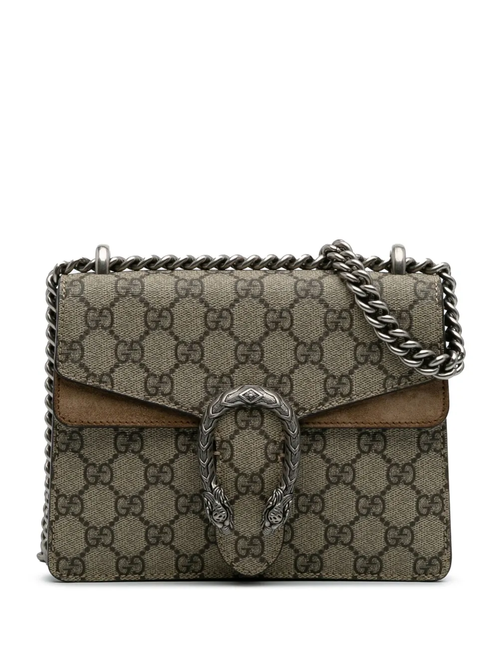 Gucci Pre-Owned 2016-2024 Mini GG Supreme Dionysus crossbody bag - Marrone