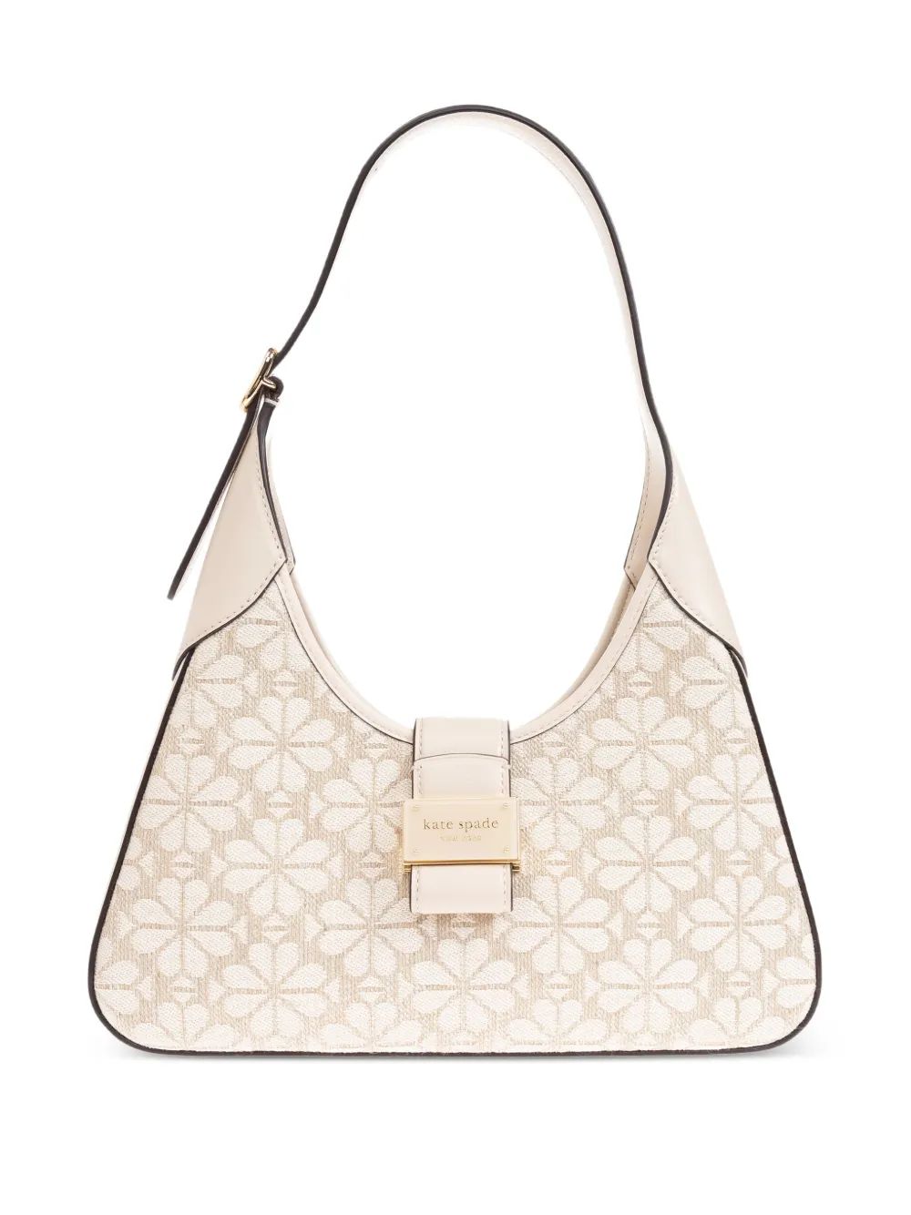 Kate Spade Nouveau floral-jacquard shoulder bag - Toni neutri