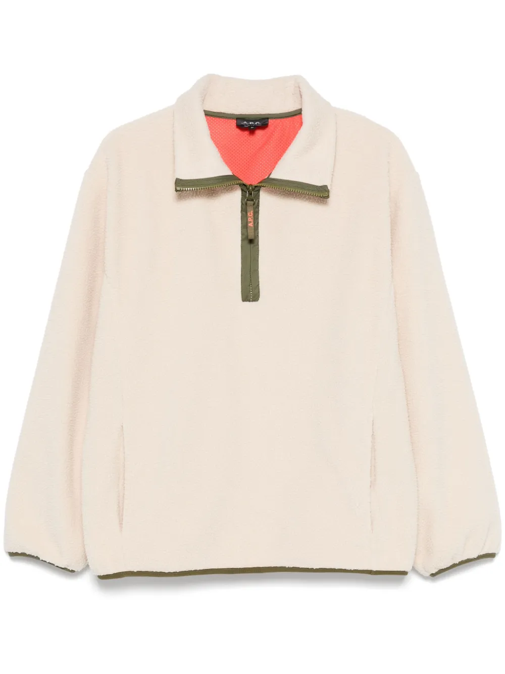 A.P.C. zip-up sweatshirt - Bianco