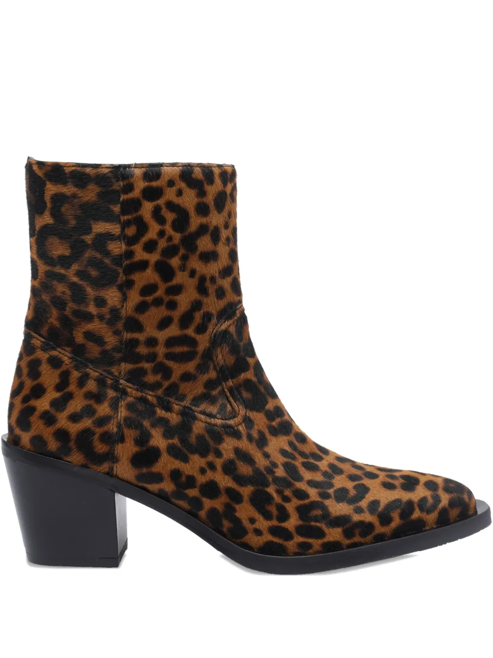 Stuart Weitzman 70mm leopard-print ankle boots - Marrone