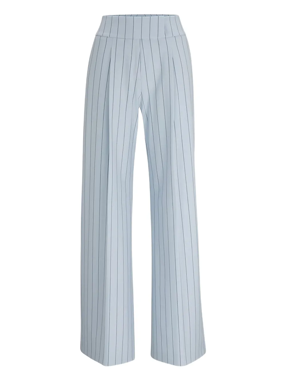 BOSS striped wide-leg trousers - Grigio