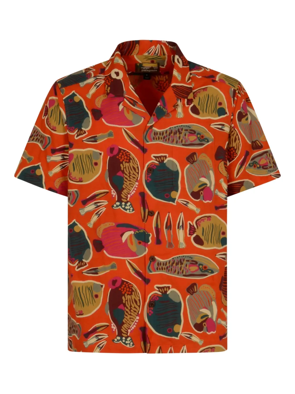 Patagonia Tidal Threads fish-print shirt - Arancione