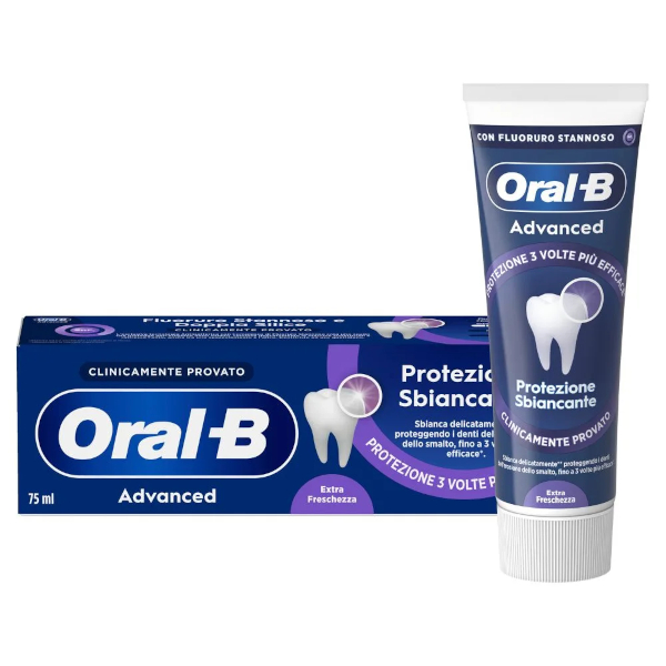 Oral-B Advanced Protezione Sbiancante – Dentifricio Extra Freschezza 75ml