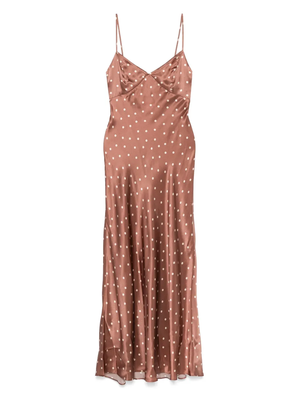 MC2 Saint Barth polka-dot silk dress - Marrone